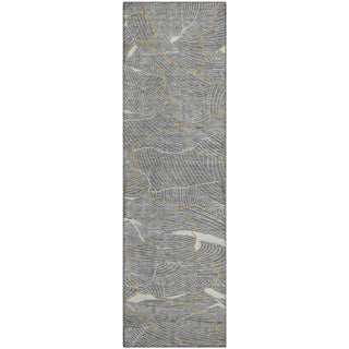 Piper Looms Mayfield Lines AMF1048 Gray Machine Washable Area Rug Runner Main Image