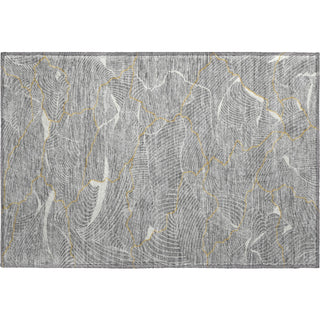 Piper Looms Mayfield Lines AMF1048 Gray Machine Washable Area Rug Scatter Main Image