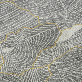 Piper Looms Mayfield Lines AMF1048 Gray Machine Washable Area Rug Swatch Image