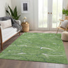 Piper Looms Mayfield Lines AMF1048 Green Machine Washable Area Rug Lifestyle Image Feature