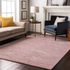 Piper Looms Mayfield Lines AMF1048 Pink Machine Washable Area Rug Lifestyle Image Feature