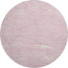 Piper Looms Mayfield Lines AMF1048 Pink Machine Washable Area Rug Round Main Image