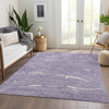 Piper Looms Mayfield Lines AMF1048 Purple Machine Washable Area Rug Lifestyle Image Feature