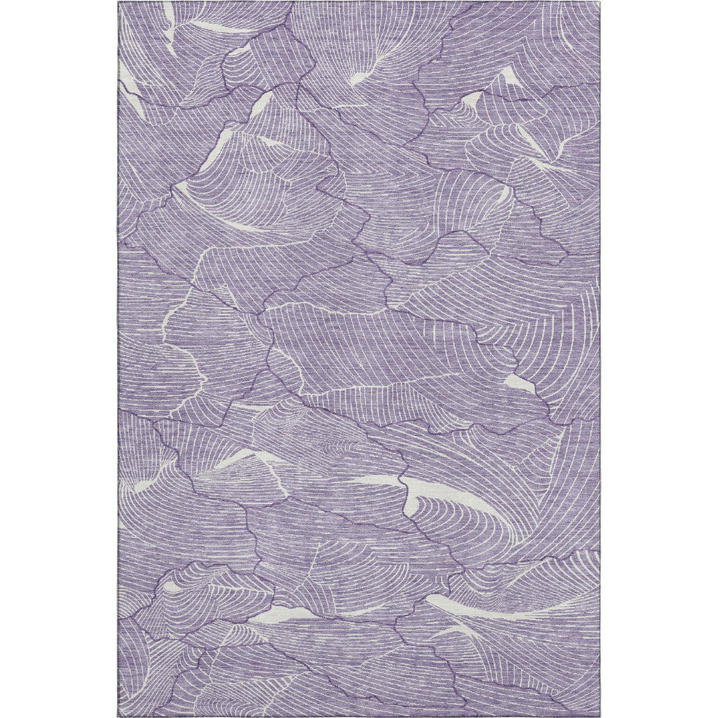 Piper Looms Mayfield Lines AMF1048 Purple Machine Washable Area Rug main image