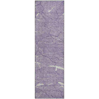 Piper Looms Mayfield Lines AMF1048 Purple Machine Washable Area Rug Runner Main Image