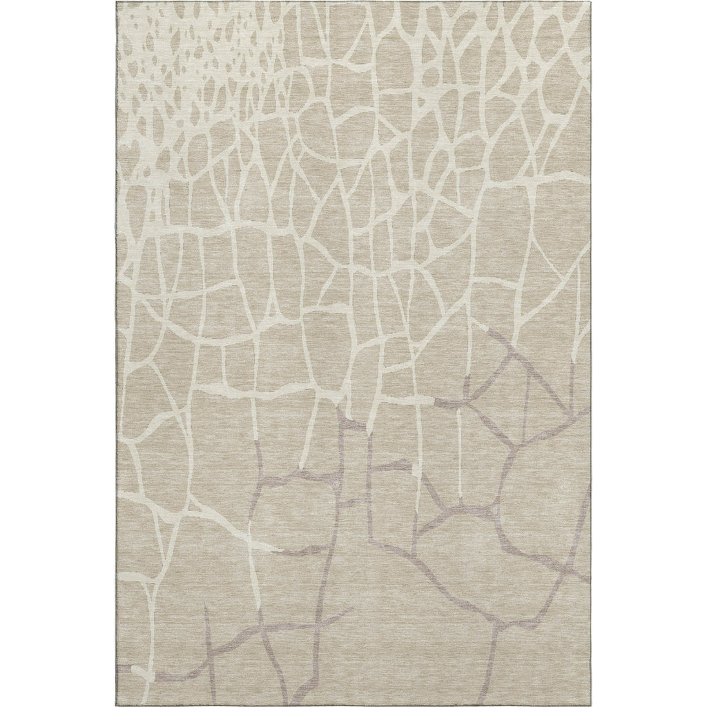 Piper Looms Mayfield Squares AMF1049 Beige Machine Washable Area Rug main image