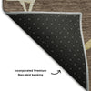 Piper Looms Mayfield Squares AMF1049 Brown Machine Washable Area Rug Backing Image