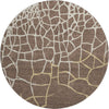 Piper Looms Mayfield Squares AMF1049 Brown Machine Washable Area Rug Round Main Image