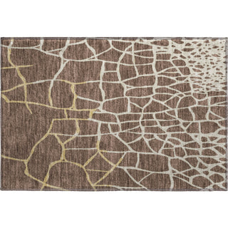 Piper Looms Mayfield Squares AMF1049 Brown Machine Washable Area Rug Scatter Main Image
