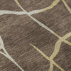 Piper Looms Mayfield Squares AMF1049 Brown Machine Washable Area Rug Swatch Image