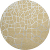 Piper Looms Mayfield Squares AMF1049 Gold Machine Washable Area Rug Round Main Image