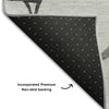 Piper Looms Mayfield Squares AMF1049 Gray Machine Washable Area Rug Backing Image