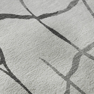 Piper Looms Mayfield Squares AMF1049 Gray Machine Washable Area Rug Swatch Image