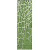 Piper Looms Mayfield Squares AMF1049 Green Machine Washable Area Rug Runner Main Image