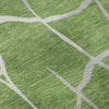 Piper Looms Mayfield Squares AMF1049 Green Machine Washable Area Rug Swatch Image