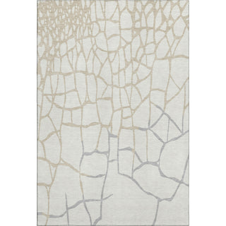 Piper Looms Mayfield Squares AMF1049 Ivory Machine Washable Area Rug main image