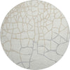 Piper Looms Mayfield Squares AMF1049 Ivory Machine Washable Area Rug Round Main Image