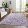 Piper Looms Mayfield Squares AMF1049 Lavender Machine Washable Area Rug Lifestyle Image Feature