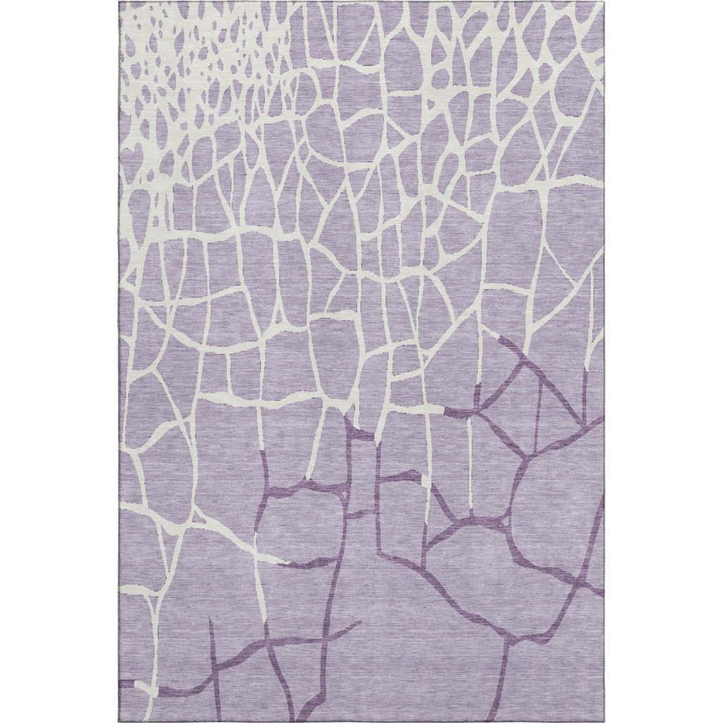 Piper Looms Mayfield Squares AMF1049 Lavender Machine Washable Area Rug main image