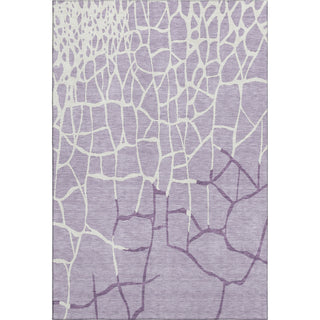 Piper Looms Mayfield Squares AMF1049 Lavender Machine Washable Area Rug main image