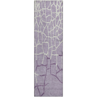 Piper Looms Mayfield Squares AMF1049 Lavender Machine Washable Area Rug Runner Main Image