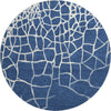 Piper Looms Mayfield Squares AMF1049 Navy Machine Washable Area Rug Round Main Image