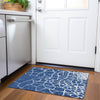 Piper Looms Mayfield Squares AMF1049 Navy Machine Washable Area Rug Scatter Lifestyle Image Feature