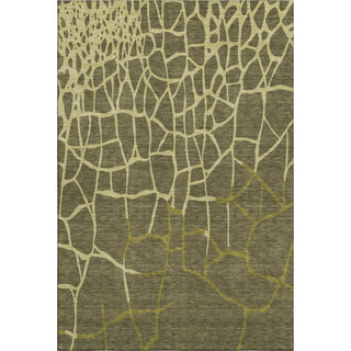 Piper Looms Mayfield Squares AMF1049 Olive Machine Washable Area Rug main image