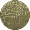 Piper Looms Mayfield Squares AMF1049 Olive Machine Washable Area Rug Round Main Image