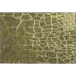 Piper Looms Mayfield Squares AMF1049 Olive Machine Washable Area Rug Scatter Main Image