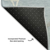 Piper Looms Mayfield Squares AMF1049 Sky Machine Washable Area Rug Backing Image