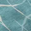 Piper Looms Mayfield Squares AMF1049 Teal Machine Washable Area Rug Swatch Image