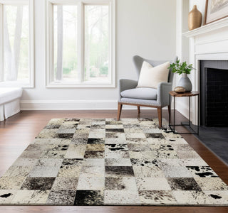 Piper Looms Mayfield Boxes AMF105 Granite Machine Washable Area Rug Lifestyle Image Feature