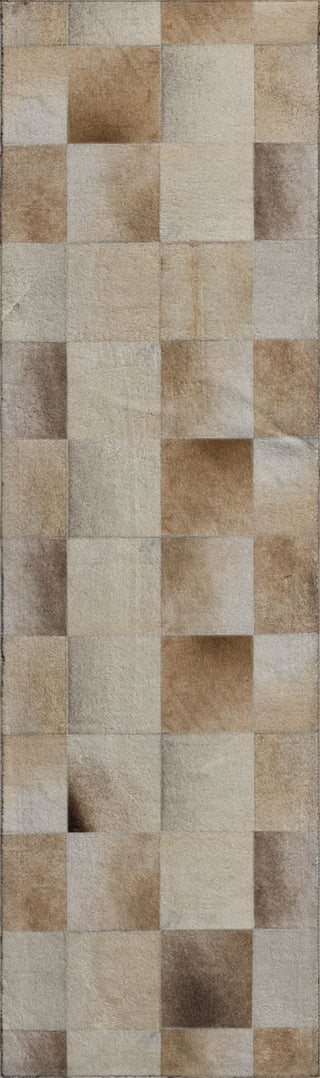 Piper Looms Mayfield Boxes AMF105 Taupe Machine Washable Area Rug Runner Main Image