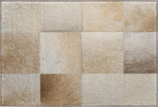 Piper Looms Mayfield Boxes AMF105 Taupe Machine Washable Area Rug Scatter Main Image