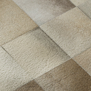 Piper Looms Mayfield Boxes AMF105 Taupe Machine Washable Area Rug Swatch Image