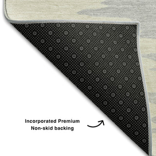 Piper Looms Mayfield Abstract AMF1050 Beige Machine Washable Area Rug Backing Image