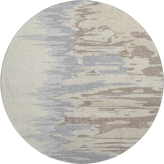 Piper Looms Mayfield Abstract AMF1050 Beige Machine Washable Area Rug Round Main Image