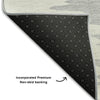 Piper Looms Mayfield Abstract AMF1050 Black Machine Washable Area Rug Backing Image