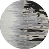 Piper Looms Mayfield Abstract AMF1050 Black Machine Washable Area Rug Round Main Image