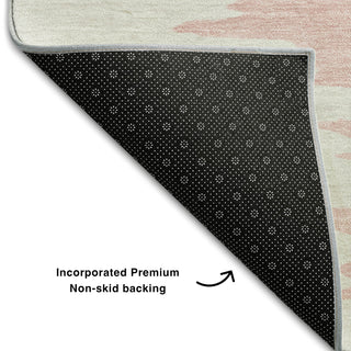 Piper Looms Mayfield Abstract AMF1050 Blush Machine Washable Area Rug Backing Image