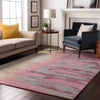 Piper Looms Mayfield Abstract AMF1050 Blush Machine Washable Area Rug Lifestyle Image Feature