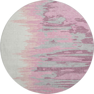 Piper Looms Mayfield Abstract AMF1050 Blush Machine Washable Area Rug Round Main Image