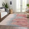 Piper Looms Mayfield Abstract AMF1050 Coral Machine Washable Area Rug Lifestyle Image Feature