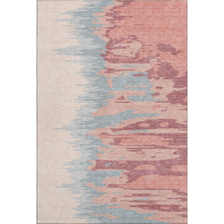 Piper Looms Mayfield Abstract AMF1050 Coral Machine Washable Area Rug main image