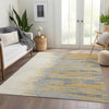 Piper Looms Mayfield Abstract AMF1050 Gold Machine Washable Area Rug Lifestyle Image Feature