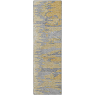 Piper Looms Mayfield Abstract AMF1050 Gold Machine Washable Area Rug Runner Main Image