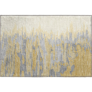 Piper Looms Mayfield Abstract AMF1050 Gold Machine Washable Area Rug Scatter Main Image