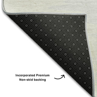 Piper Looms Mayfield Abstract AMF1050 Gray Machine Washable Area Rug Backing Image