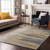 Piper Looms Mayfield Abstract AMF1050 Gray Machine Washable Area Rug Lifestyle Image Feature